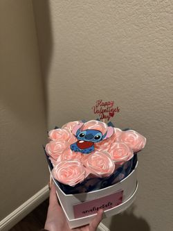 Valentines Day Heart Box Ribbon Rose Stitch