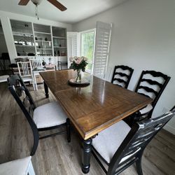 Table made of natural wood 