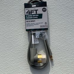 3 Wire Dryer Cord Cable Electrical 10/3 SRDT Gray