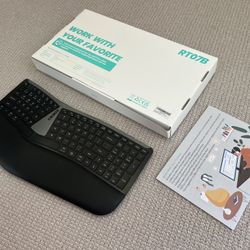 Wireless, USB-C Split Keyboard w/ Wristpad (NULEA Brand)