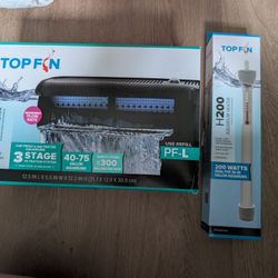 Topfin Brand New Heater And filter 