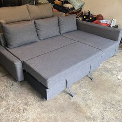IKEA Friheten sectional couch sofa bed with storage under chaise
