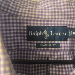 Mens Ralph Lauren Polo Button Down Dress Shirt