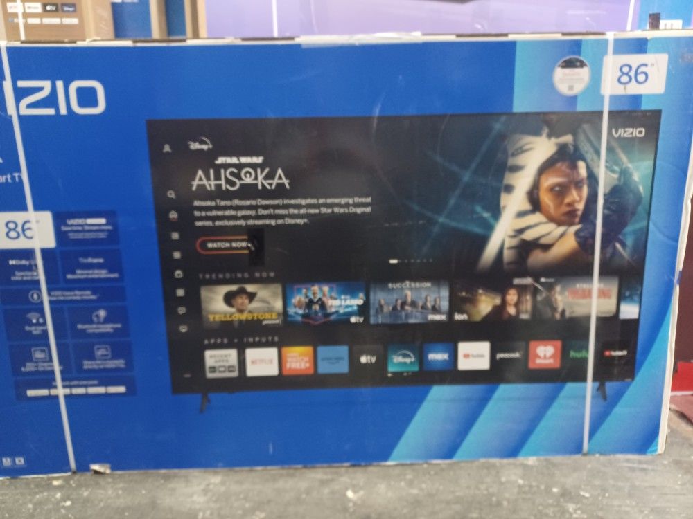 86" Screen Led Smart 4k Ultra HDTV By Vizio. Original Box SEALED. We Offer FINANCING
