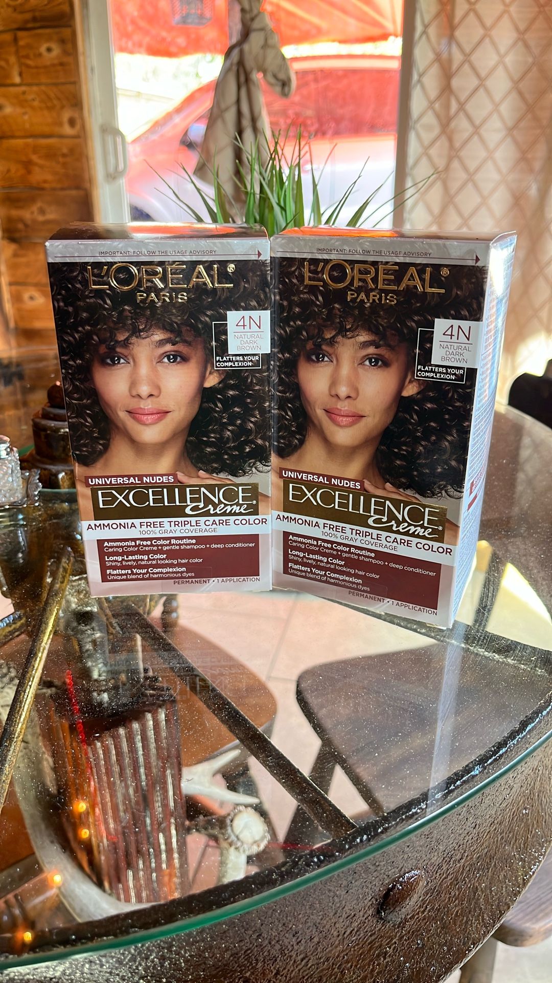 Natural Dark Brown Hair Permanent Both New