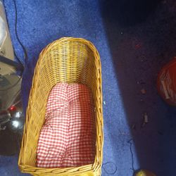 Luggage Bike Rack With Wicker Basket 