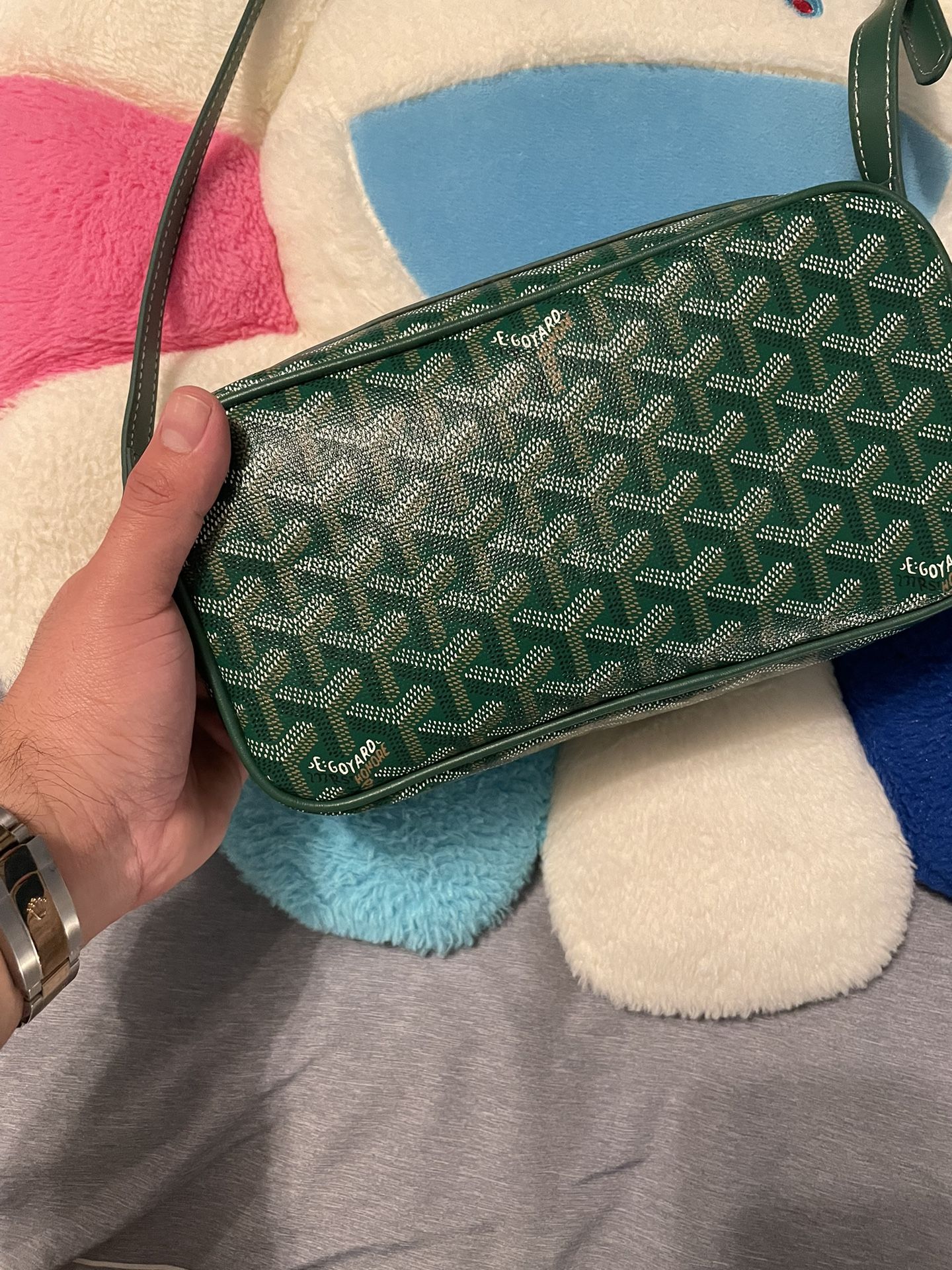 goyard pouch green