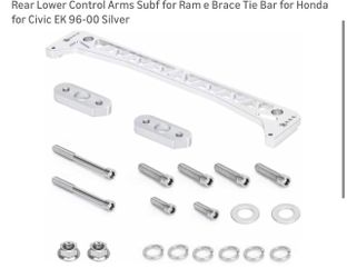 Rear Lower Control Arms Subf for Ram e Brace Tie Bar for Honda for Civic EK 96-00 Silver