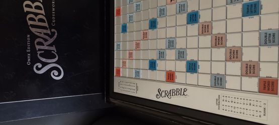 Scrabble Onyx Edition Turn Table Board Game