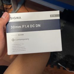 Sigma 30mm F1.4 Lens 