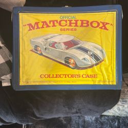  1968 Matchbox Car Carry Case With Some Cars
