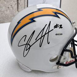 Signed Shawn Merriam Mini Helmet Authenticated 