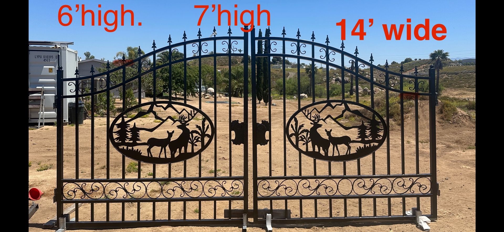 14’ & 19’6” Driveway Gates