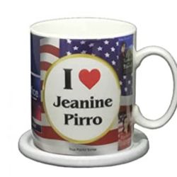Jeanine Pirro Coffee Mug with Photo White Ceramic Collectible Large 15 Ounce no coaster