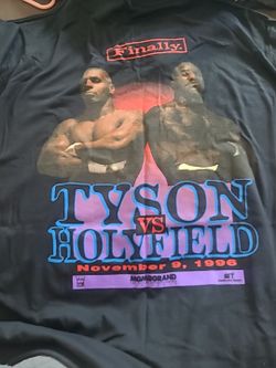 90s Mike Tyson vs Evander Holyfield Boxing T-shirt 1994 2X