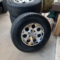 Cooper Tires An Black An Chrome Wheels Set