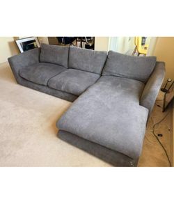 Valyou Furniture Sectional Dark Gray Cloud Couch
