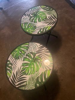 Two small tables