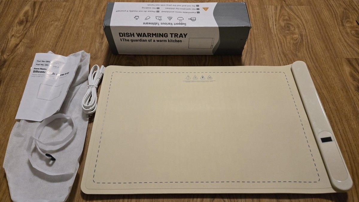Silicone Electric Food Warmer Mat: Portable Adjustable Warming Tray