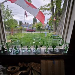 Hand Blown Glassware Mexico  Vintage  Perfect Condition 