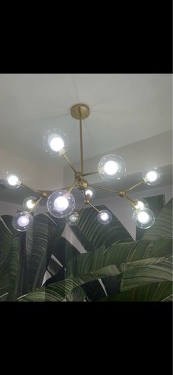 Gold light fixture