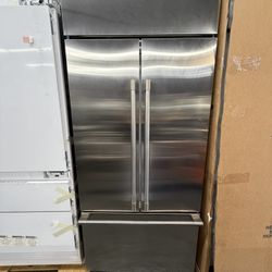 Monogram Stainless Steel French Door Built In 36” Refrigerator 