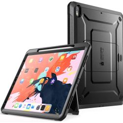 SUPCASE UB Pro Series Case for iPad Pro 12.9 2018, Support Apple Pencil Charging with Built-in Screen Protector Full-Body Rugged Kickstand Protective 