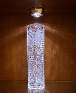 Bohemian Cut Crystal Queen Anna Lace Vase 12” Tall
