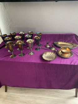 Silver-Plated Goblet and Serveware Collection