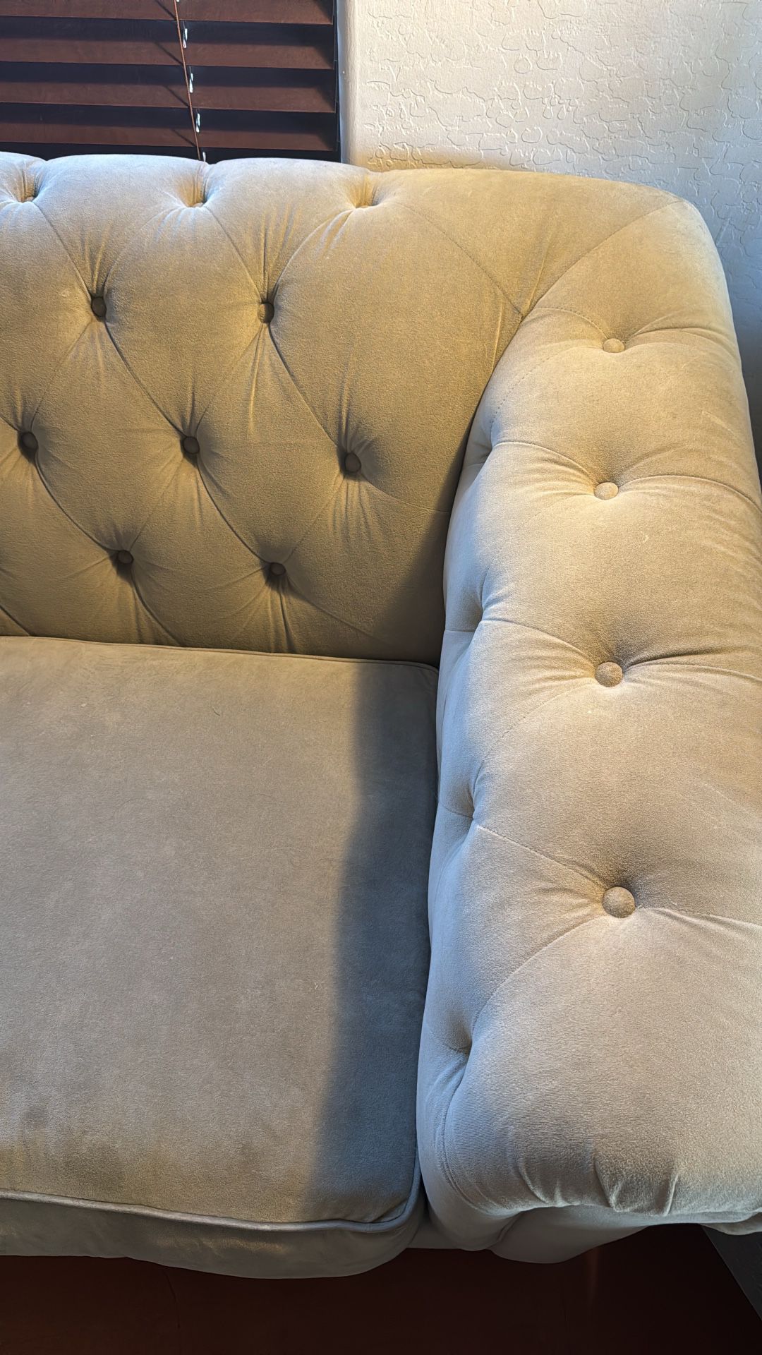 Grey Tufted Couch
