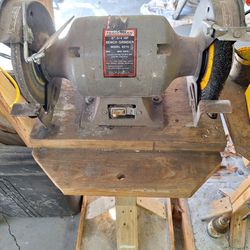 8 Inch 3/4 Hp Bench Grinder With Stand
