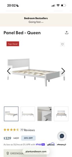 Queen bed frame
