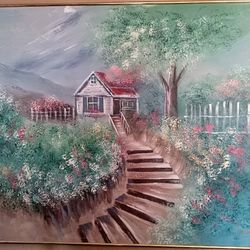 Large Canvas Painting 48'H × 60"W