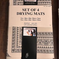 Sets of 4 Drying Mats (each set is separate)