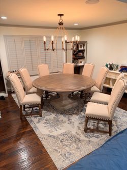 Dining room table with 8 chairs