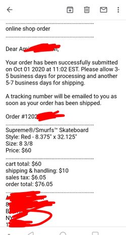 Supreme Smurfs Skateboard Red