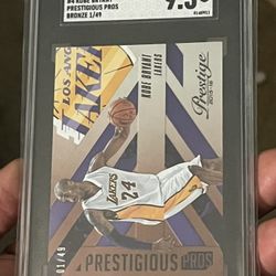 Kobe Bryant Numbered Card