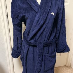 Tommy Bahama Deep Blue Plush Bathrobe