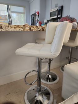White Bar Stools