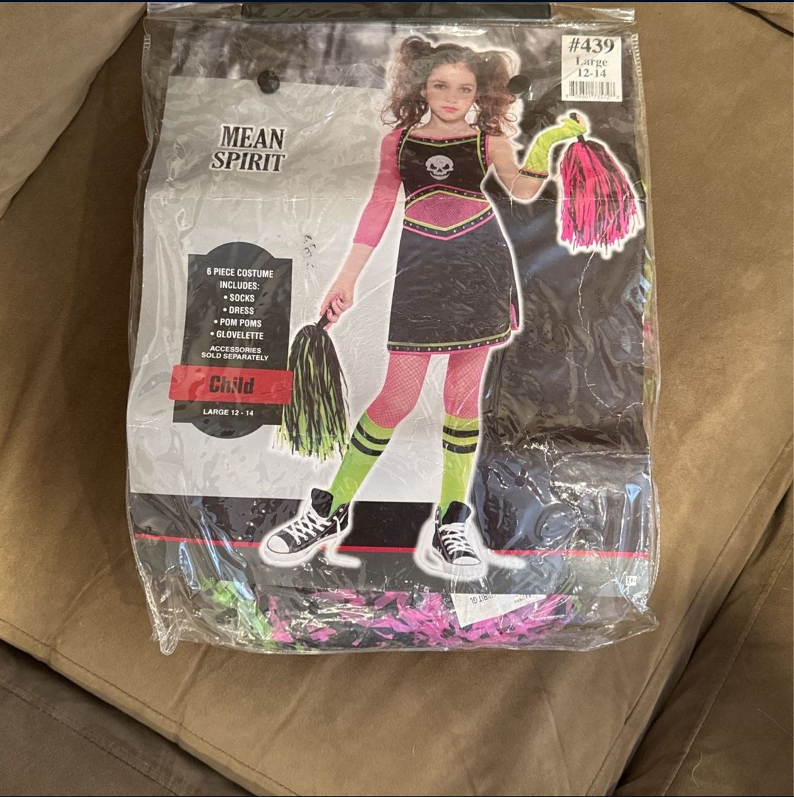 Mean Spirit Kids Halloween Costume Size Large 12-14 Years