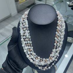 VVS Moissanite Ball Chains - PASSES DIAMOND TESTER