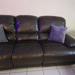Leather Couch Recliner