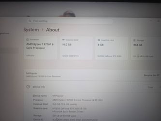Gaming PC AMD Ryzen 7 8700F RTX 5060 16GB RAM