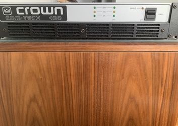 Crown Com-Tech 400 Power Amplifier- REDUCED