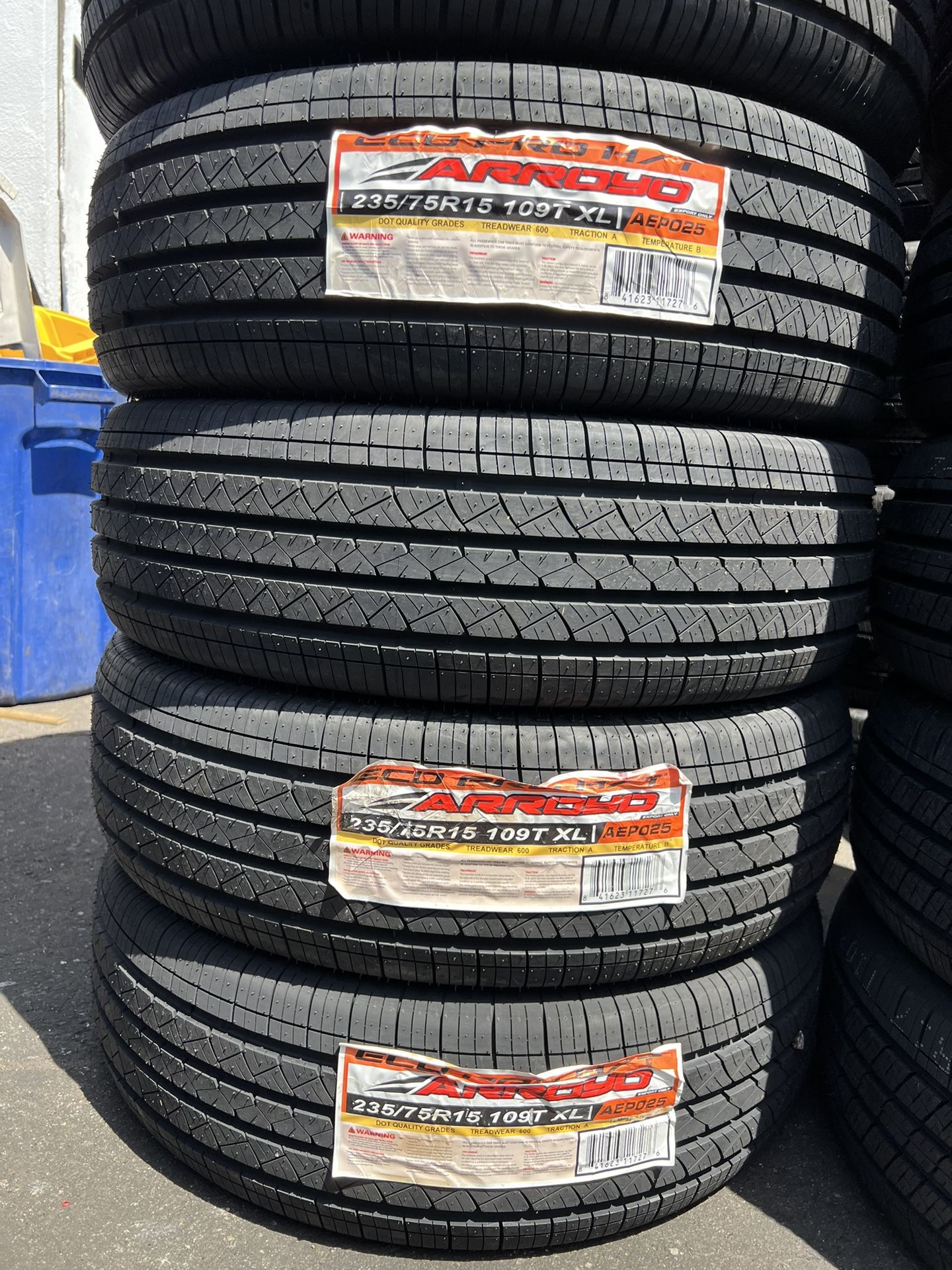 235/75/15 Arroyo New Tires Set Of 4 Installed And Balanced Set De 4 Llantas Nuevas Instaladas Y Balanceadas