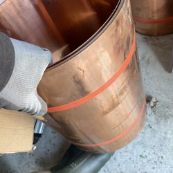 Copper 14 Inch Wide 25feet I Don’t Know Exact Size Thicker 