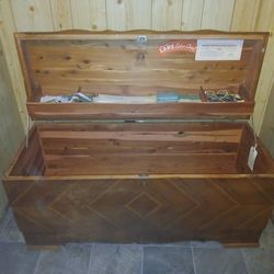 Antique cedar hope chest