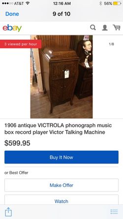 Antique victrola, nice piece, works great.