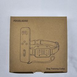 FDCELIGOO Dog Shock Collar, Dog Training Collar with Automatic No Barking Mode and Replacement Strap, Dog Bark Collar with Remote 2600Ft and 4 Trainin