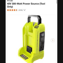 40V 300-Watt Power Source (Tool Only)
